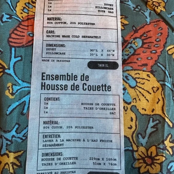 Anthropologie Duvet Set. Twin. New! - Picture 6 of 7